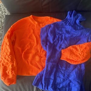 2 small shein sweaters are $15 for both